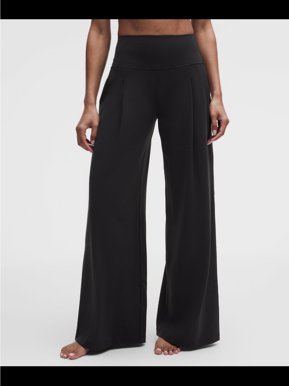 lululemon athletica Black Wide-Leg Maxi Pants